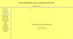 Desktop Screenshot of monasteriodeiranzu.com