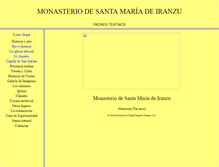 Tablet Screenshot of monasteriodeiranzu.com